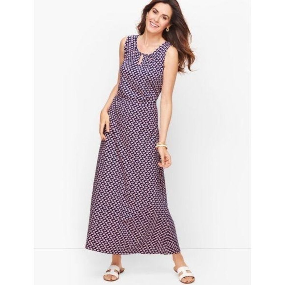 Talbots Daisy Jersey Maxi Dress NWT